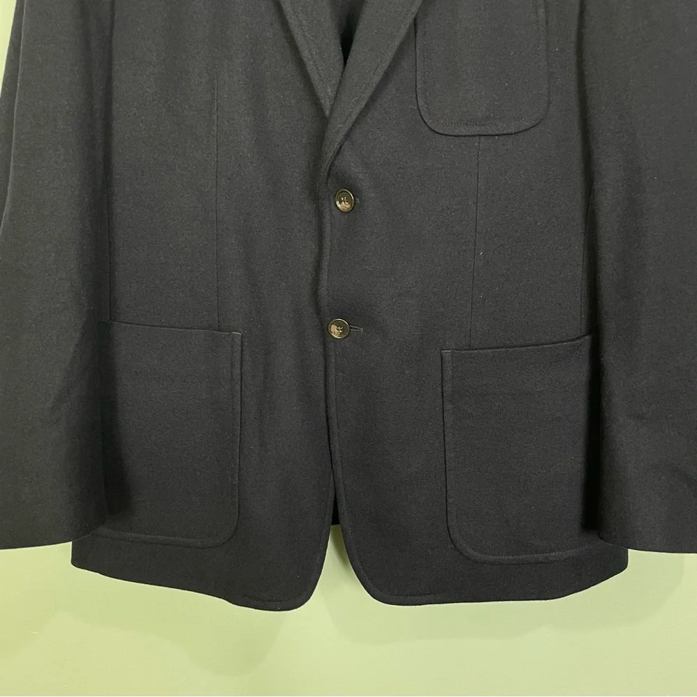 Banana Republic Slim Fit Mario Bellucci Size 44R Navy Wool‎